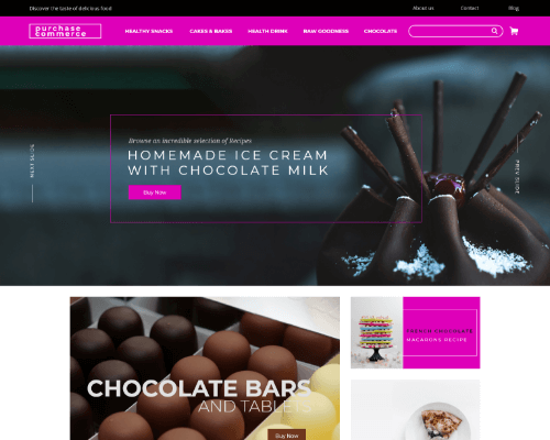 food delivery website template