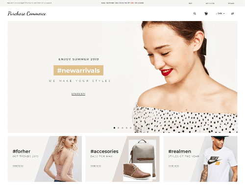 Apparels ecommerce website templates